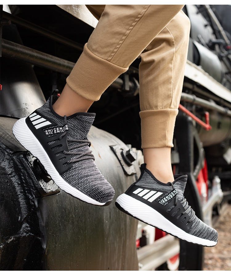 Scarpe da lavoro traspiranti anti-impatto con puntale in acciaio antiscivolo da uomo_voghion.com