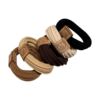 Fashionable cute elastic durable hair rope, with little bears, no hair damage, simple and elegant design