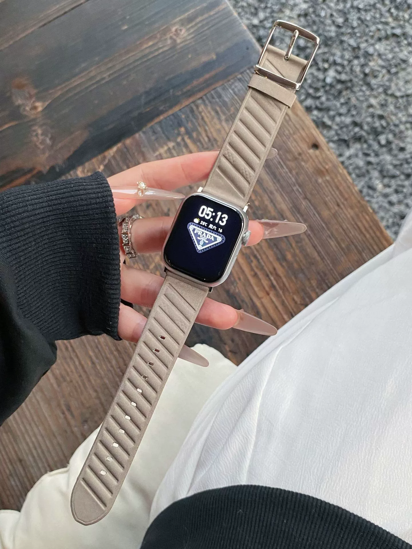 Для Apple Watch 10-го поколения, ремешок со скошенной полосой, кожаный ремешок для iWatch