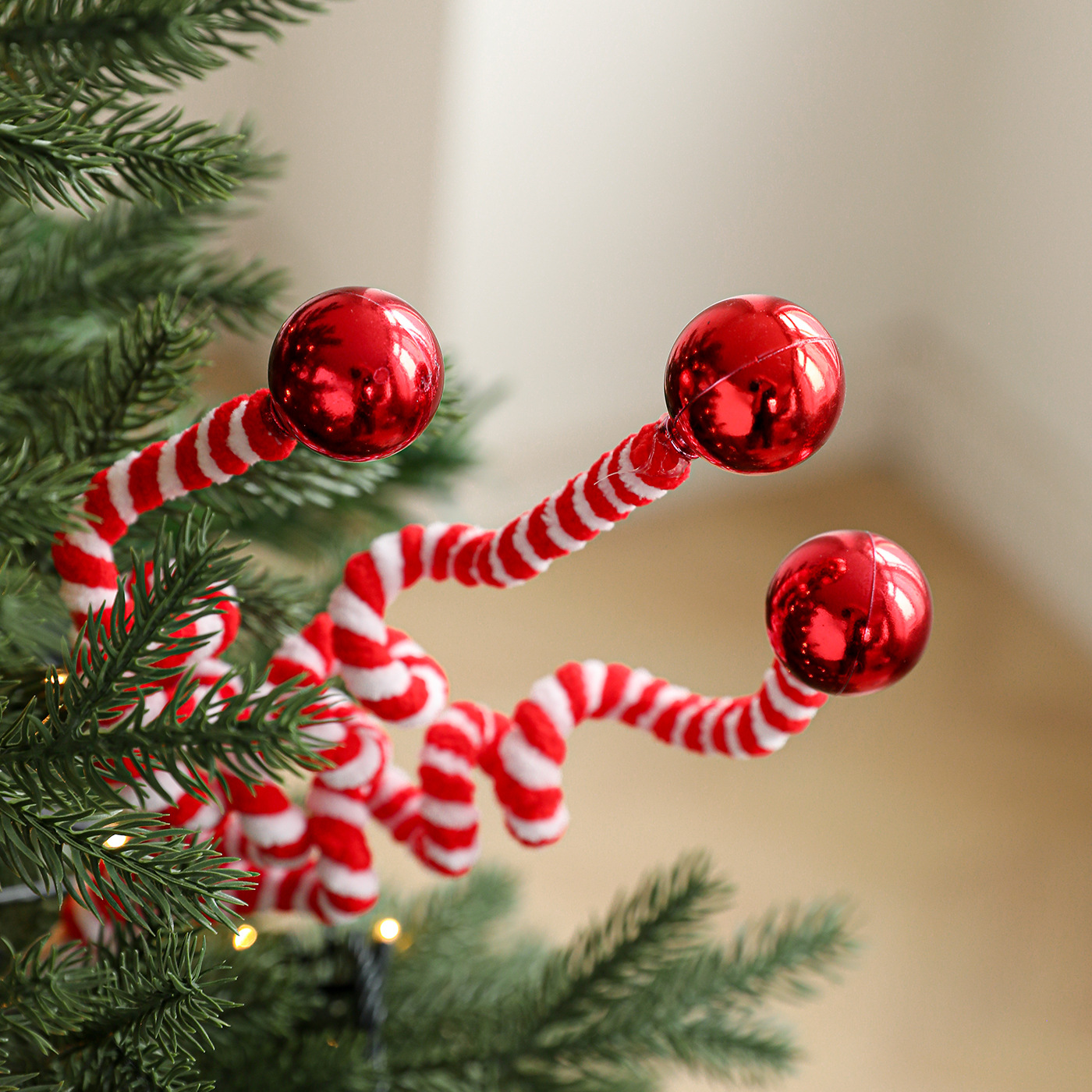 Nuevos dulces de espuma peluche torsión varilla de fijación decoración de Navidad decoración de árbol de Navidad arreglos de flores festivas