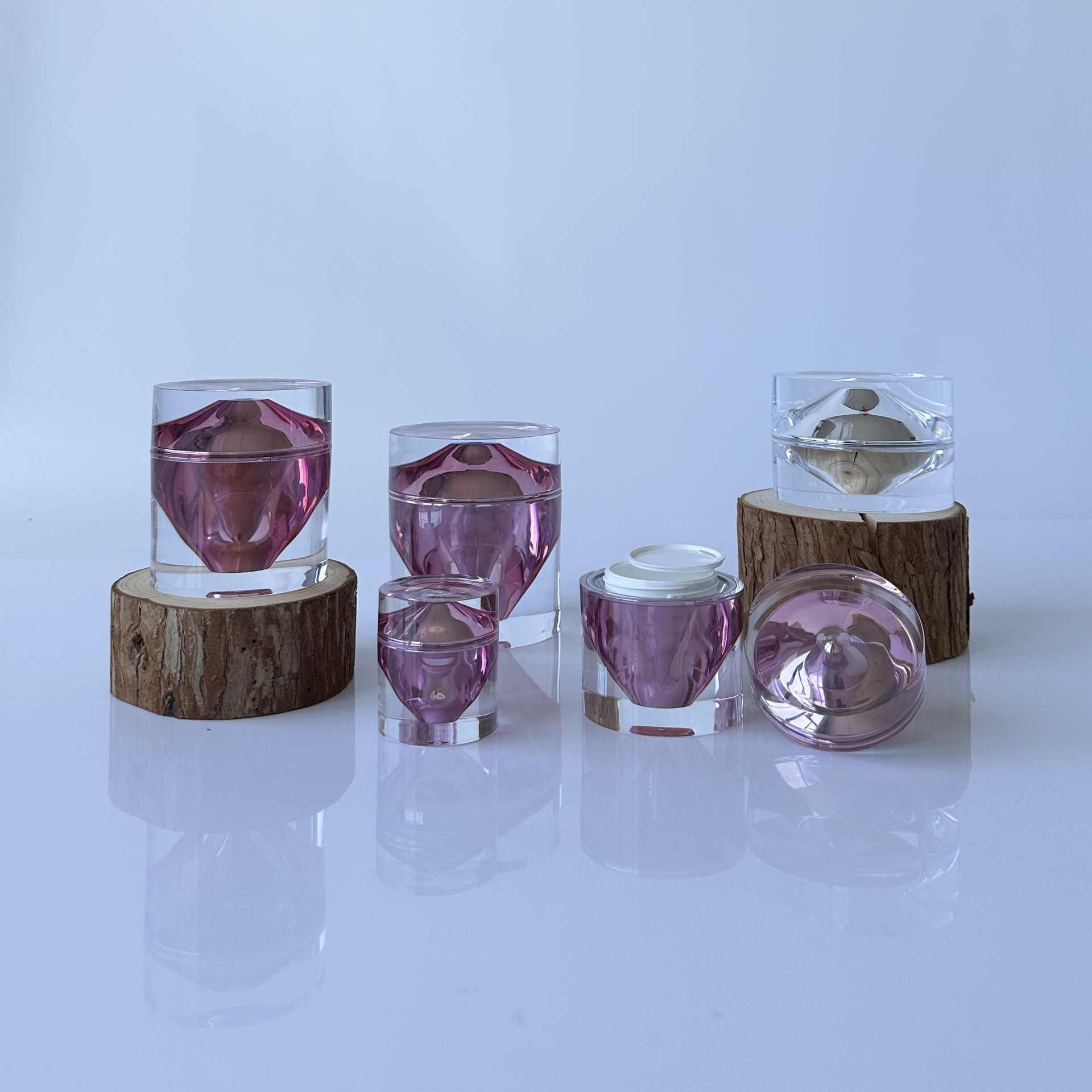 亚克力钻石乳液瓶 钻石膏霜瓶 面霜瓶  塑料制品  高档化妆品包材