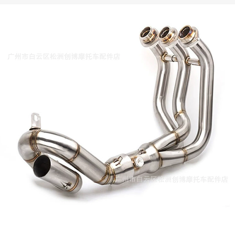 Модифицированный выхлопной патрубок для мотоцикла MT09, средняя секция выхлопной системы, передняя секция выхлопной трубы, соединительная труба, термостойкий, долговечный глушитель