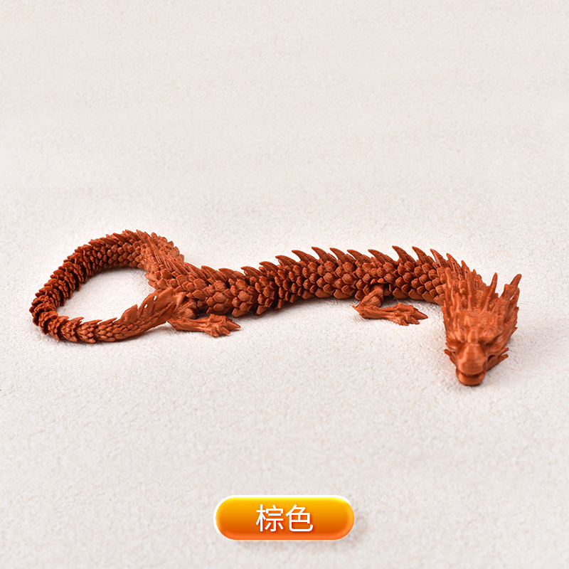 Ventas transfronterizas de juguetes impresos en 3D, adornos de dragón, animación de animales, moda de juego