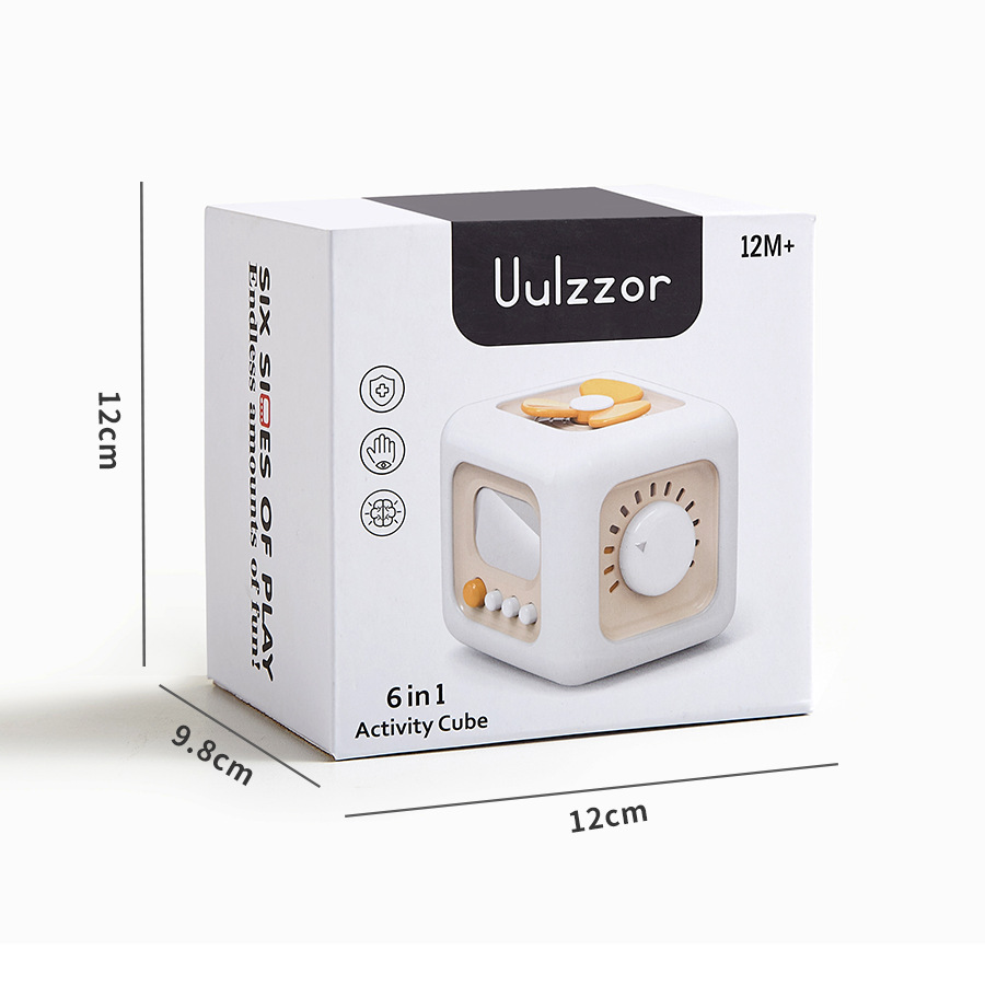 Cubo de Rubik educativo música en movimiento hexaedro juguete de descompresión para niños escritorio girando música interruptor del cajón transfronterizo recomendar