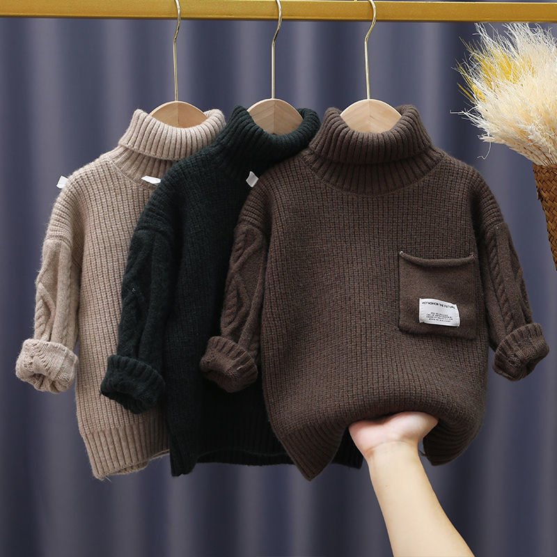 包邮男童套头毛衣秋冬季羊绒加厚保暖儿童针织长袖毛线衣韩版洋气