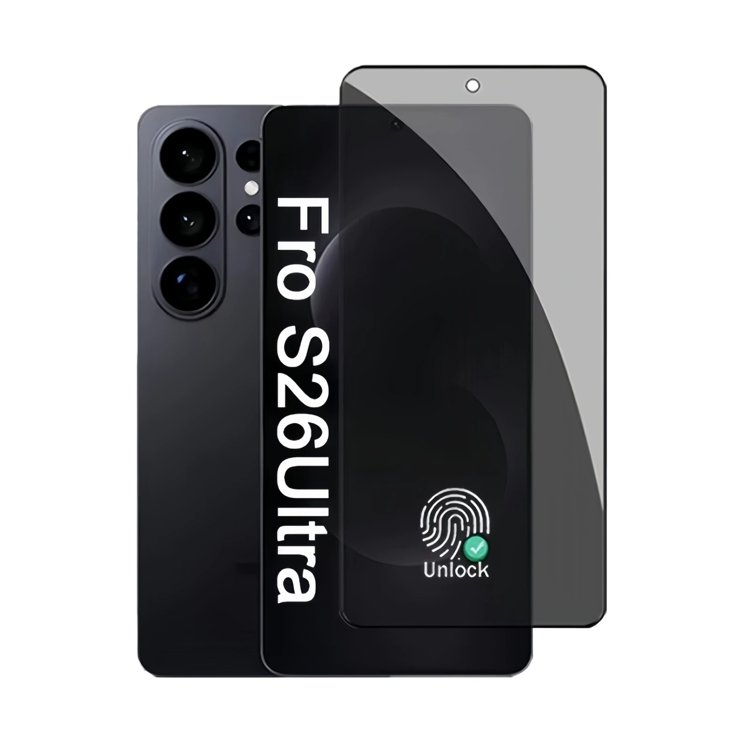 Подходит для Samsung S26 Ultra, антишпионская защита, отпечаток пальца, защитная пленка, Galaxy S26, конфиденциальная защита экрана
