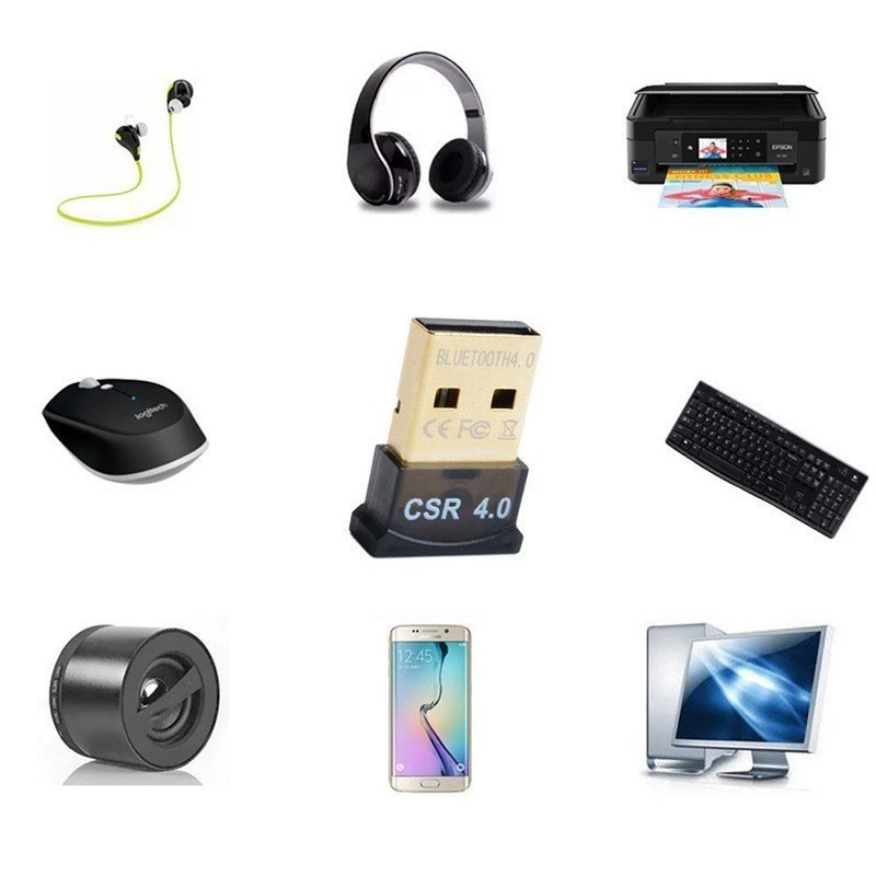 USB Bluetooth адаптер 4.0 Bluetooth аудио приёмник CSR4.0, поддержка Win8/10