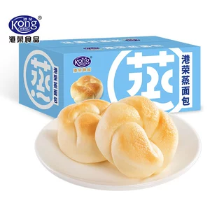 港荣淡奶味蒸面包早餐整箱手撕点心下午茶解馋零食健康营养食品