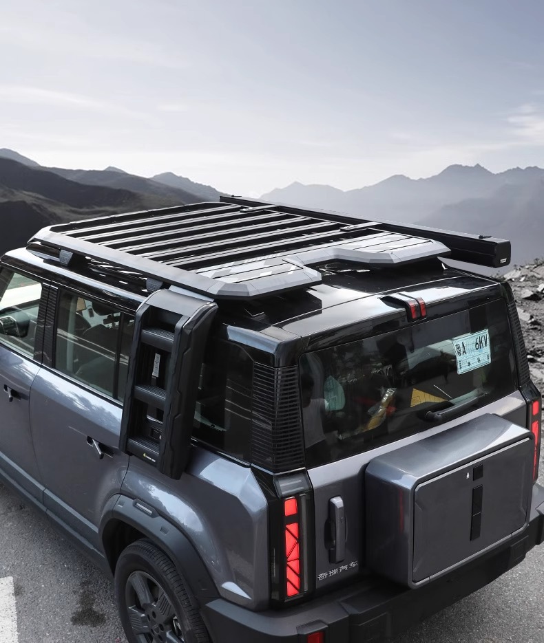Suitable for Chery Icar03 Roof Rack Frame Modification, Explorer Extension Platform, Side Ladder, Tent, Small Backpack