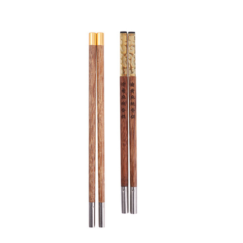 Chicken Wing Wood Chopsticks Can Be Replaced, Spliced Disposable Chopstick Heads, Hot Pot Extended Chopsticks for Restaurants and Hotels, Engraved Disposable Chopsticks