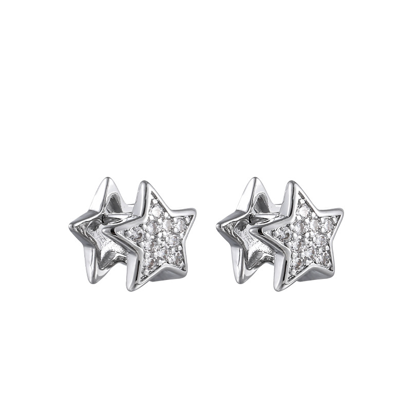 Nicho sentido de diseño de plata esterlina actividad cool guapo aretes de aretes variados para mujeres lujo ligero de alto nivel sensación de cara cuadrada pernos de aretes