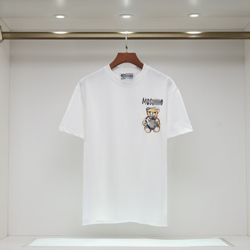 四季正确版莫斯奇诺小熊T恤ins时尚简约宽松纯棉高街短袖一件代发|undefined