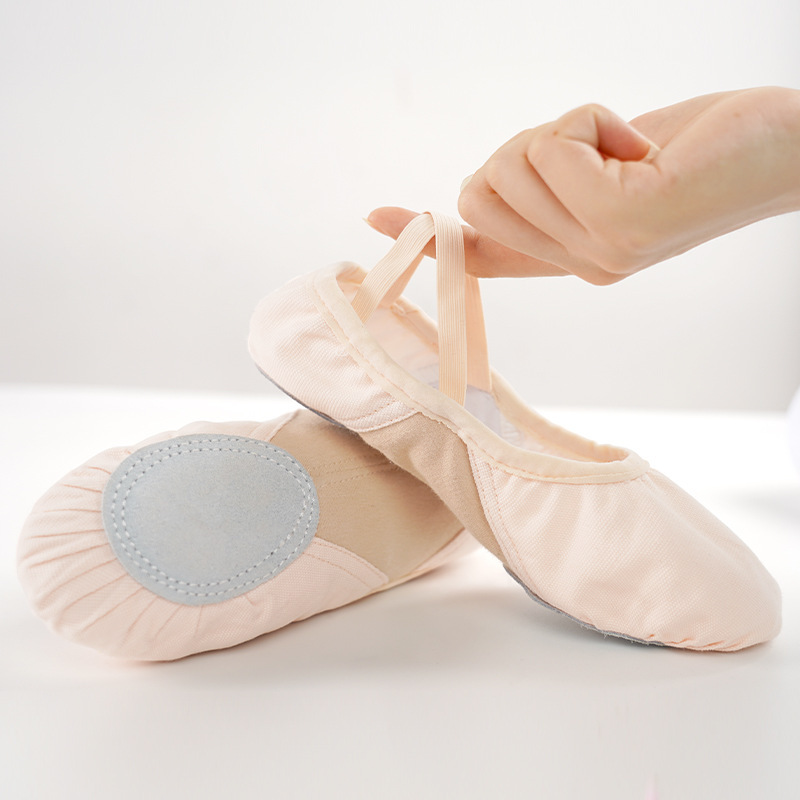 Children's Dance Shoes Women's Soft-soled Exercise Shoes Girls Stretch Cloth Patchwork Adult Ballet Cat Claw Shoes