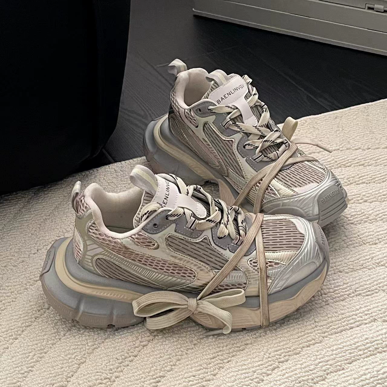 Кроссовки dad unisex 2023 с толстой подошвой, ретро повседневные, массивная платформа, разные цвета/размеры