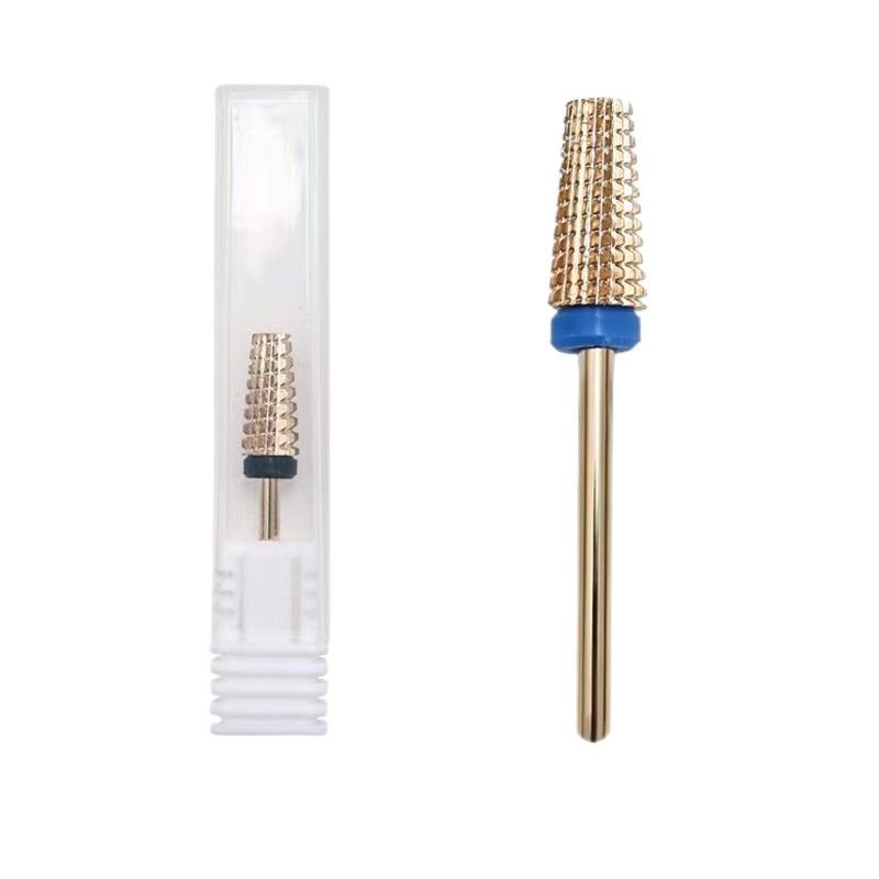 Cabeza de molienda de acero de tungsteno de uñas Diente de ranura recta removedor de esmalte de uñas rápido de dos vías cabeza de molienda de goma cabeza de molienda multifuncional cabeza de molienda cinco en uno