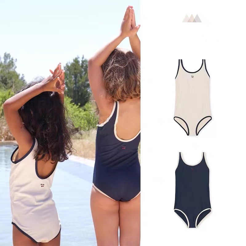 Women's Children's Swimsuit Fashion Navy Style Bikini Sweet Swimsuit Jumpsuit