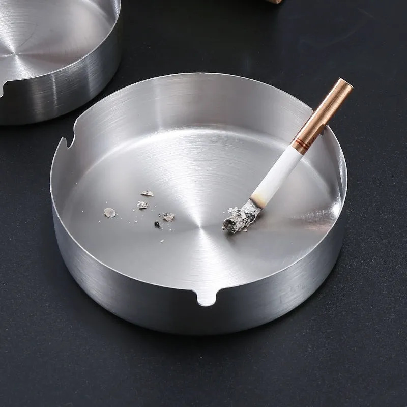 Stainless Steel Ashtray Anti-Fall Hotel Internet Cafe Restaurant Hotel Business Hotel Round Ashtray Creative Simple Gift Stainless Steel Ashtray Anti-Fall Hotel Internet Cafe Restaurant Hotel Business Hotel Round Ashtray Creative Simple Gift