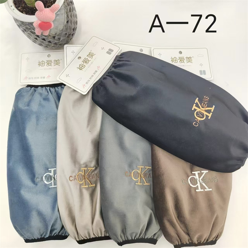 Franela impermeable bordada cocina del bebé de los hombres de las mujeres largo oversleeve mangas de la mano de los niños al por mayor estudiante Otoño e Invierno