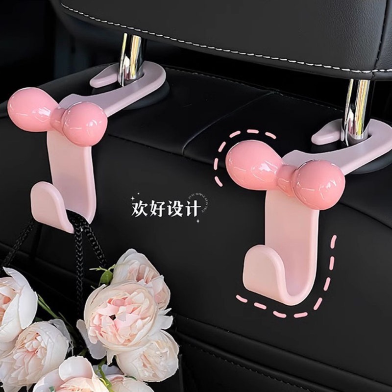 ドーパミンボウカーチェアバックフック車内収納ピンクカーグッズ新車ギフト女性用|undefined