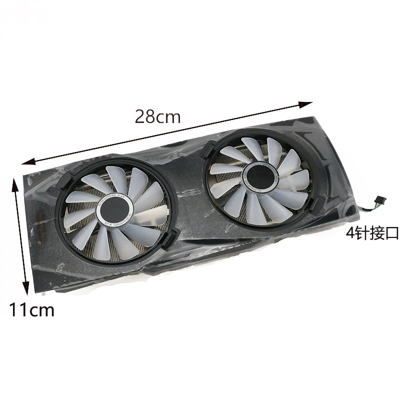 Подходит для XFX RX 580 8G Evolution / Deep Red Edition — графический вентилятор, четырёхпроводной