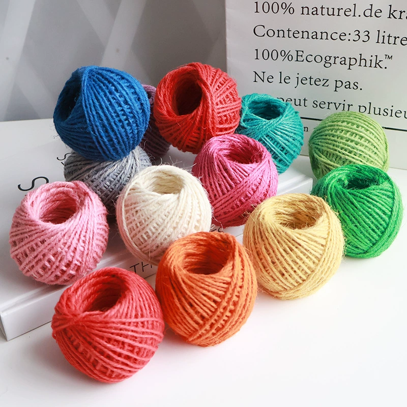 Цветной ретро-стиль diy ручной работы тканые материалы для связки веревки Бытовая фотостудия настенная бирка для украшения веревки тонкая пенькая веревка