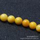 Chicken fat yellow beeswax color jade loose beads round beads single diy back Cloud material hand woven beaded accessories jewelry