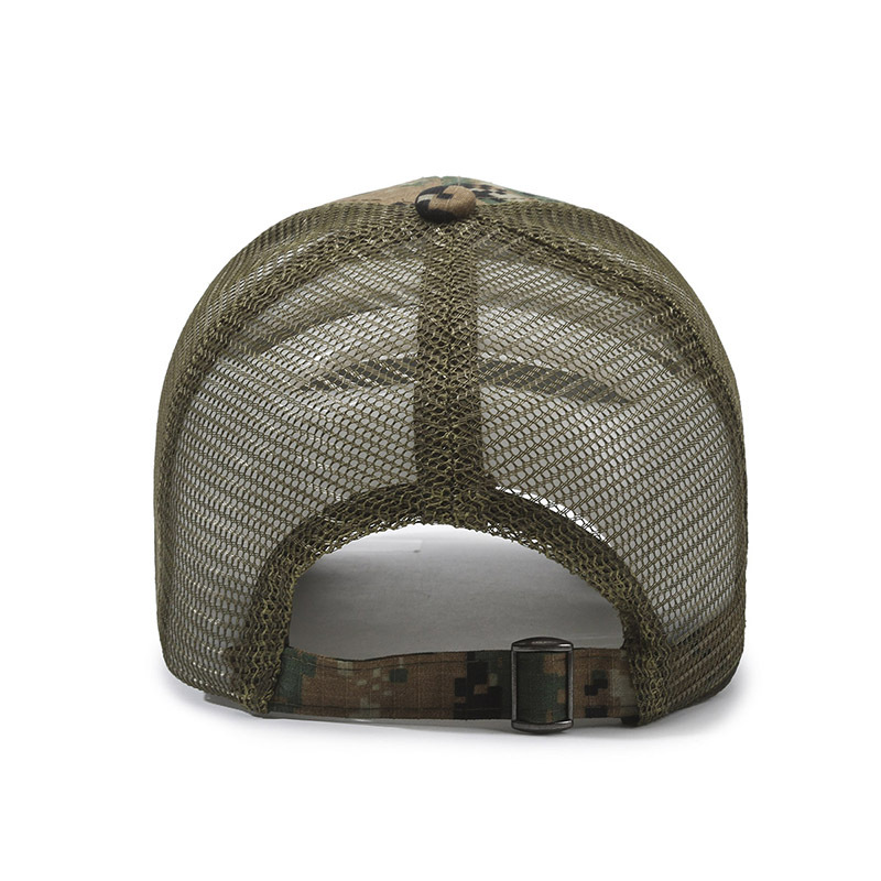 Sello estadounidense, etiqueta rasgada, gorra de velcro, moda al aire libre, protector solar, gorra de red de béisbol, sombrero de camuflaje táctico para hombres