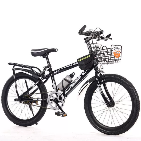 Black/single -speed [Gift Pack+Basket+Back seat]