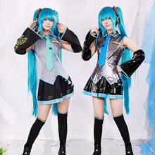 雾都初音cos服初音未来公式服漆皮cosplay女装二次元少女JK服全套