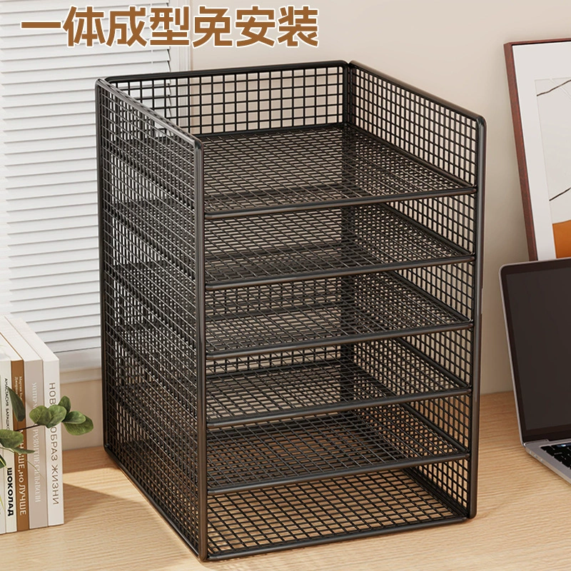 Стеллаж для хранения файлов формата А4, настольный стеллаж для хранения книг, многоуровневая офисная книжная полка, многофункциональная рабочая станция, книжная стойка