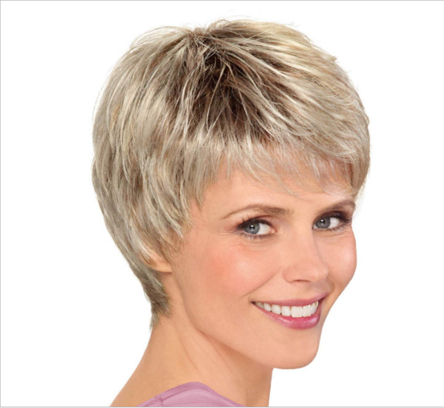 curly wig for elderly