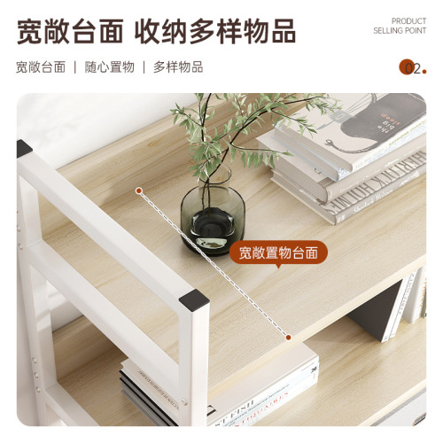 Bookshelf Simple Desktop Organizer Iron Office Desk Storage Rack Student Dorm Small Book Storage Stand