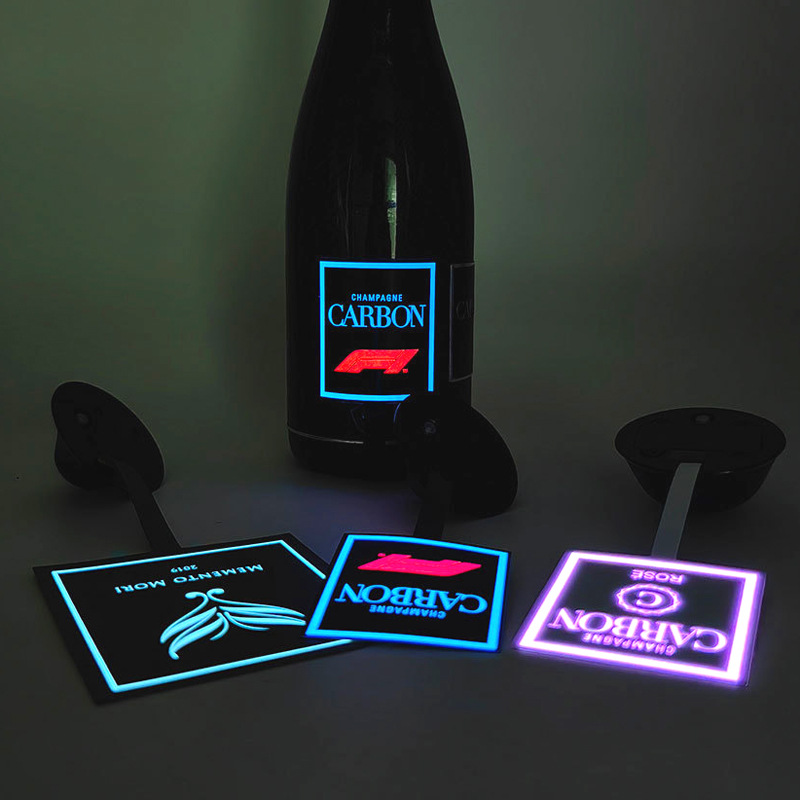 发光酒标 EL发光标签 LED发光酒标 EL冷光酒标 发光瓶贴 发光酒贴