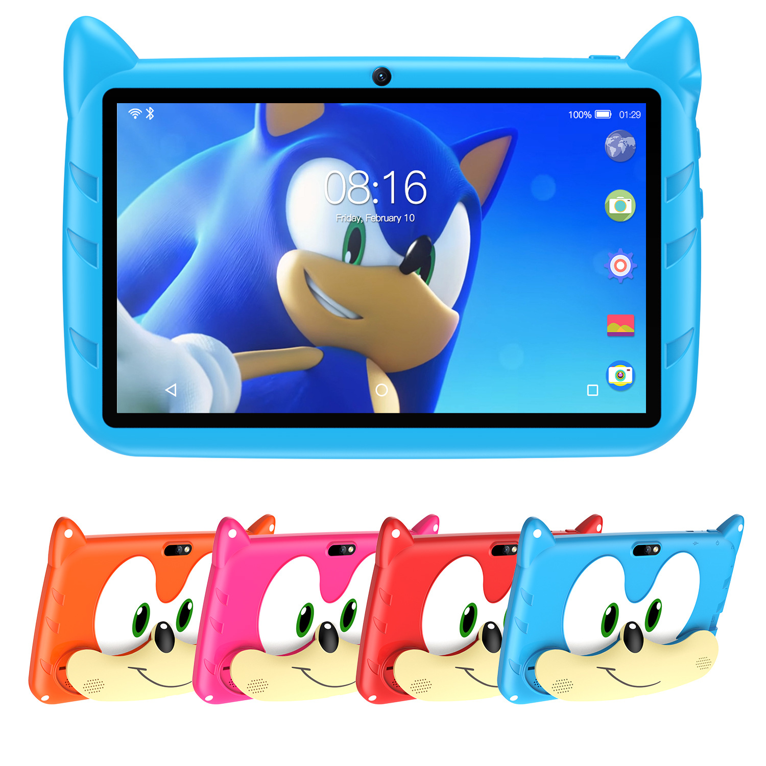 Anti-Drop Children's Tablet Factory Wholesale Custom Learning Education Games Entertainment Wifi Wireless Call Bluetooth