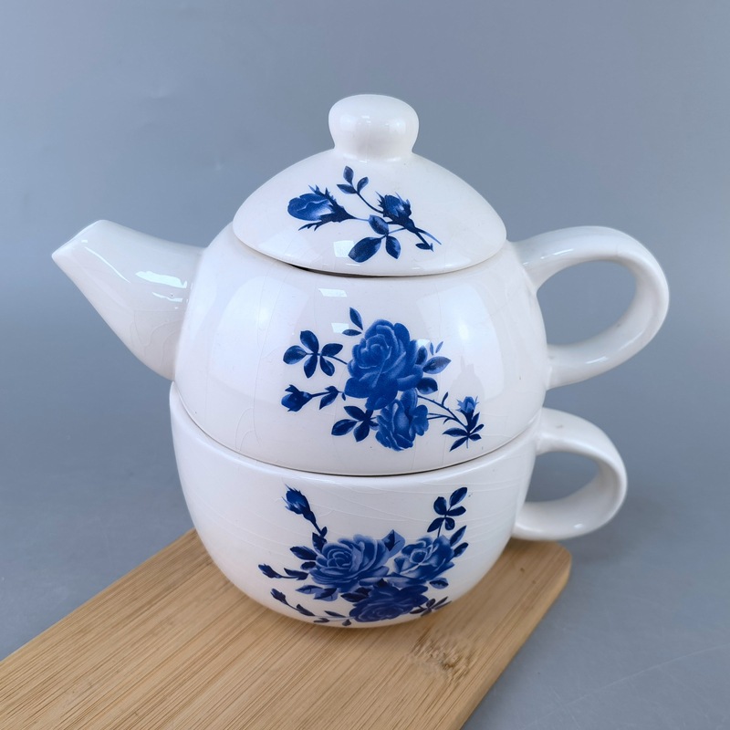 Cerámica vajilla materna tetera una sola tetera serie de taza de té de la tarde una tetera taza tetera juego de regalos de taza de té para niñas