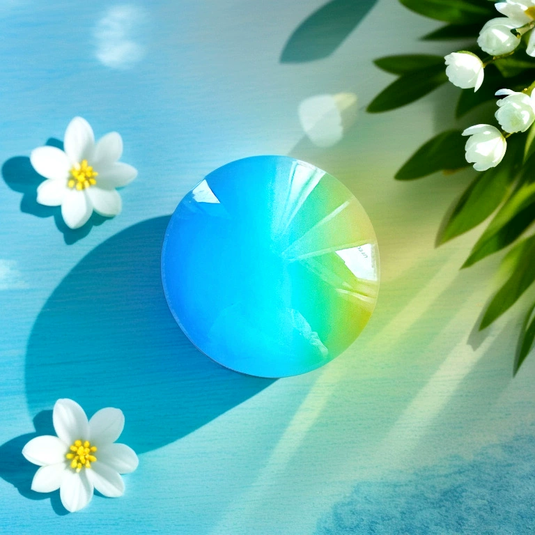 Glass telescopic phone grip — gradient round pop-socket for tablet & mobile, giftable