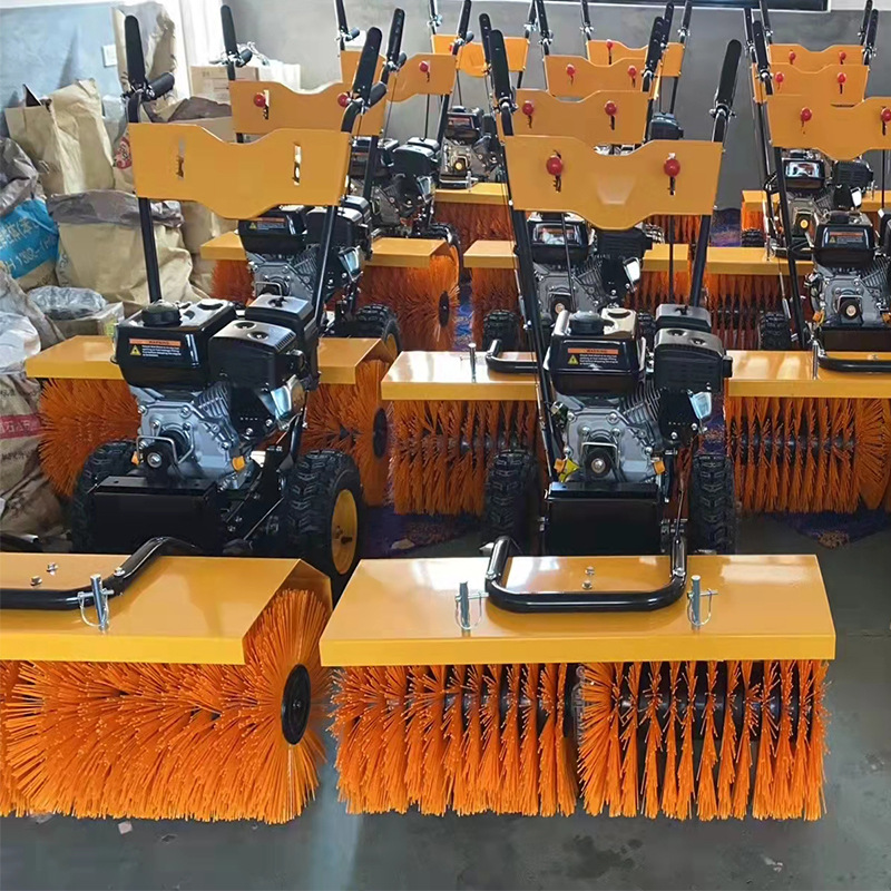 手推式扫雪机全齿轮除雪机车载滚刷铲车清雪抛雪机手推式除雪机