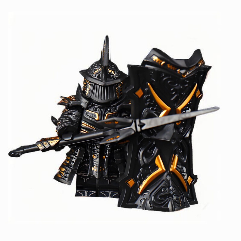 Dark Prison Golden Soul Warrior High Tower Warrior Frost Silver Barrier Guard Minifigure Building Block Toy Compatible with Lego Dark Prison Golden Soul Warrior High Tower Warrior Frost Silver Barrier Guard Minifigure Building Block Toy Compatible with Lego