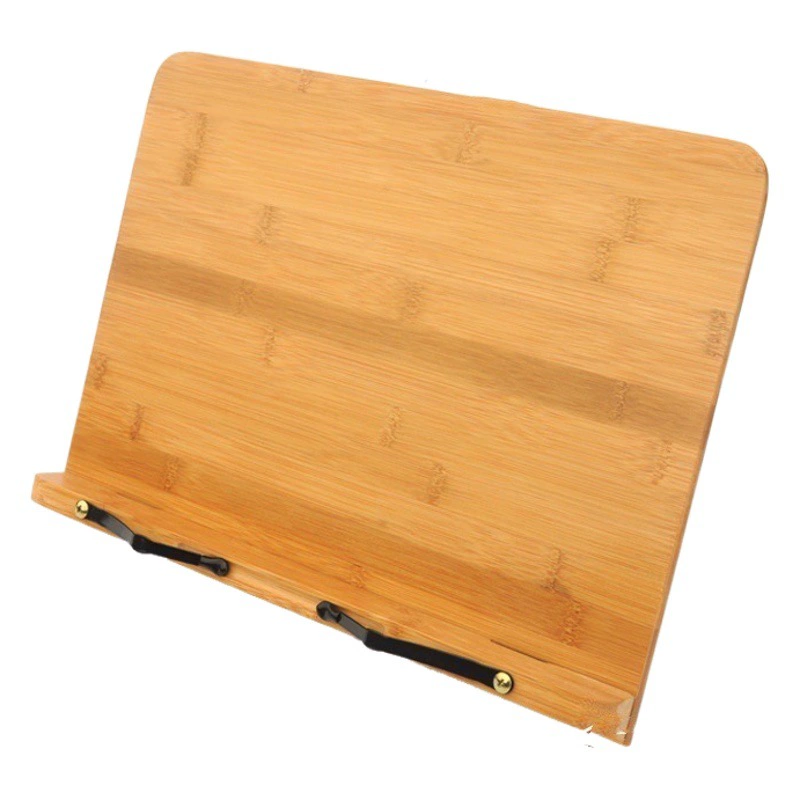 Бамбуковая полая стойка Lintie Rack Щетка Стеллаж для тетрадей Стойка для чтения каллиграфии Бамбуковая книжная полка Часы Книжная полка оптом