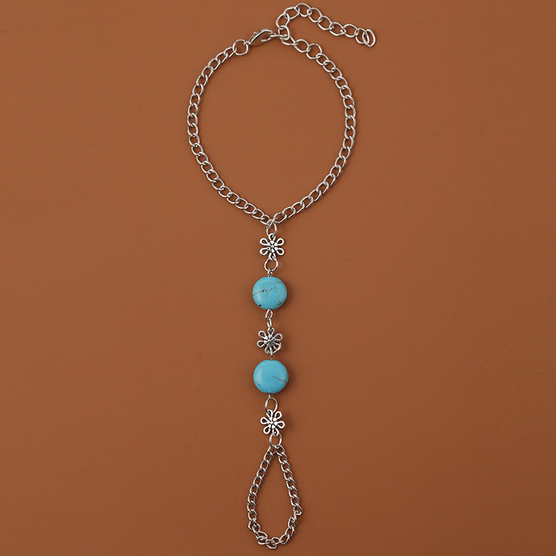 Ethnic Style Geometric Alloy Plating Turquoise Bracelets 1 Piece