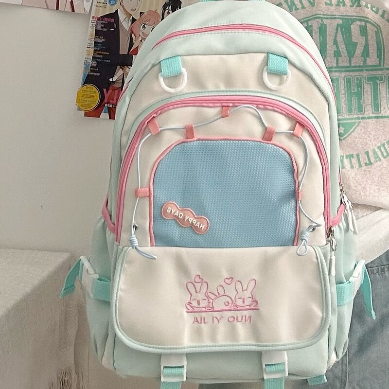 Contrast Color Preppy Style Contrast Color Mini School Bag Ins Fresh and Lightweight Backpack College Student Cute Girl Backpack Contrast Color Preppy Style Contrast Color Mini School Bag Ins Fresh and Lightweight Backpack College Student Cute Girl Backpack