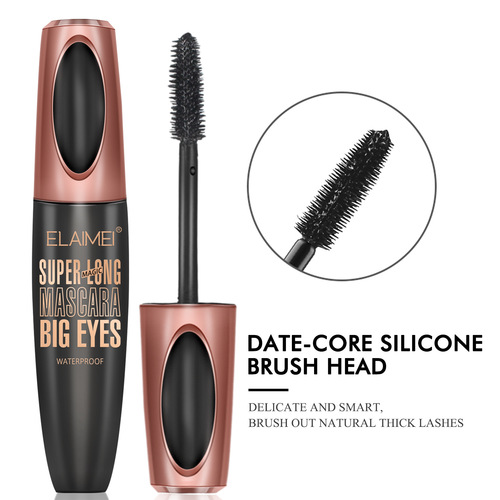 Cross-border best-selling ELAIMEI mascara 4D waterproof thick slim long waterproof non-smudge magic plumping mascara