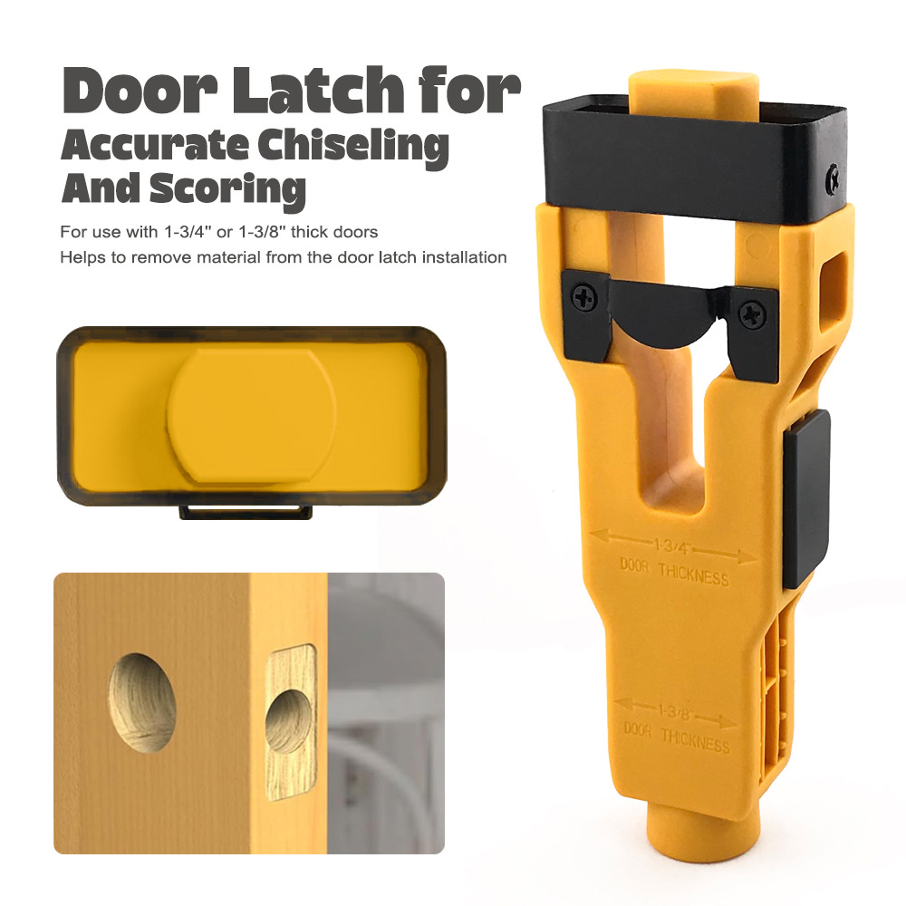 门闩榫槽工具安装套件帮助移除材料安装  Door Latch Mortise Too