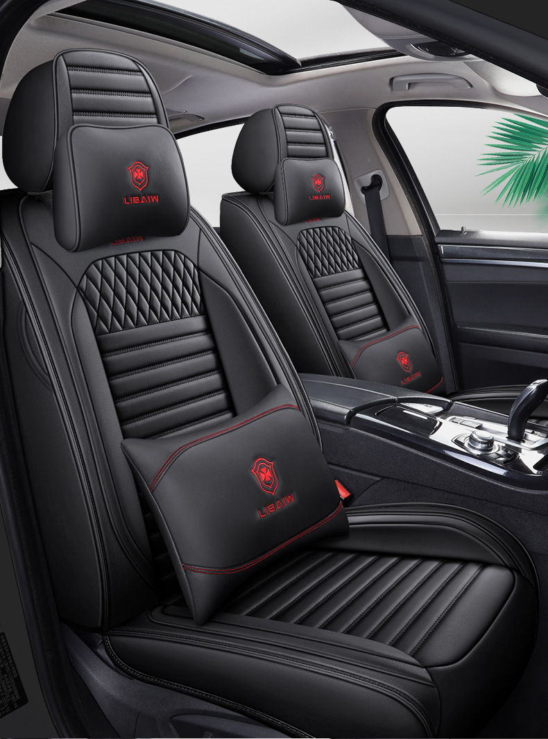 The new car cushion is fully surrounded by the four seasons universal seat cushion leather seat cover car decorative seat cover seat cover manufacturers foreign trade