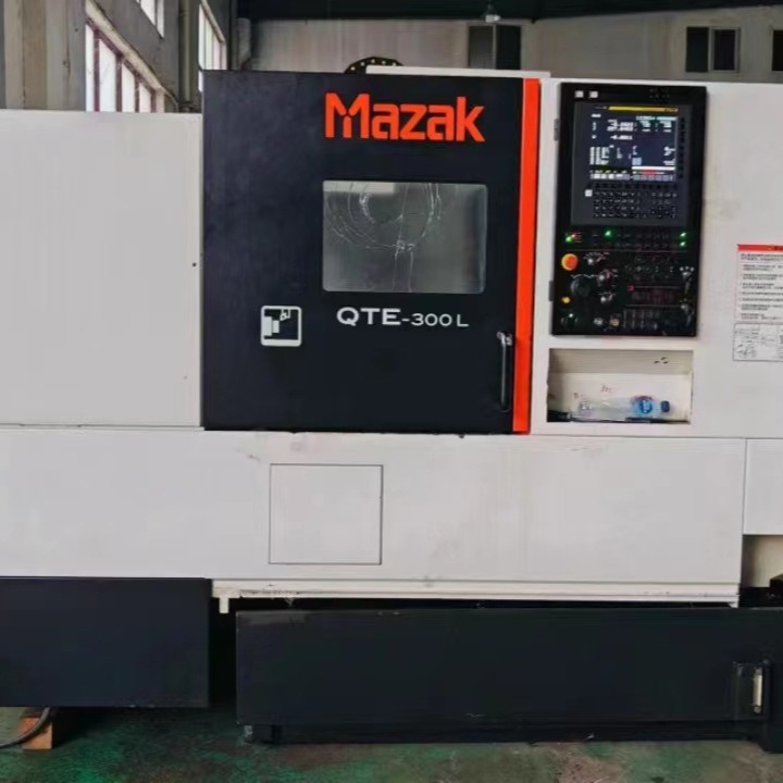 处理二手马扎克QTE-300L数控斜身车加工直径390可编程尾座