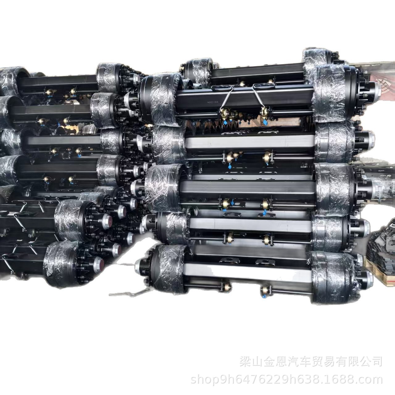 Cross-Border Supply of 13t 16t German and American Style Disc Brake Drum Brake Axles, Trailer Axles, Fuhua Axles, Semi-Trailer Axles