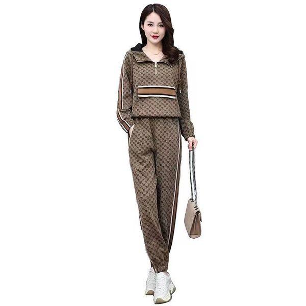 Women's Clothing High end sweatshirt casual sports suit for women 2024 early autumn new two piece suit fashionable and stylish_voghion.com