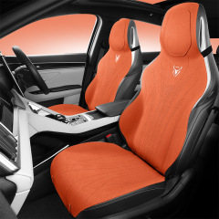 Car seat cushion integrated sports seat cover for all seasons, ultra-thin suede leather, ventilated and breathable saddle pad, one piece