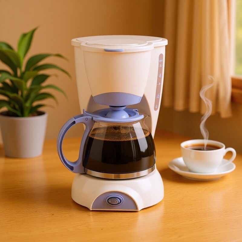 Foreign Trade Cross-Border Household Drip Coffee Machine Semi-Automatic Drip Filter Machine Mini Small American Coffee Machine Factory Foreign Trade Cross-Border Household Drip Coffee Machine Semi-Automatic Drip Filter Machine Mini Small American Coffee Machine Factory