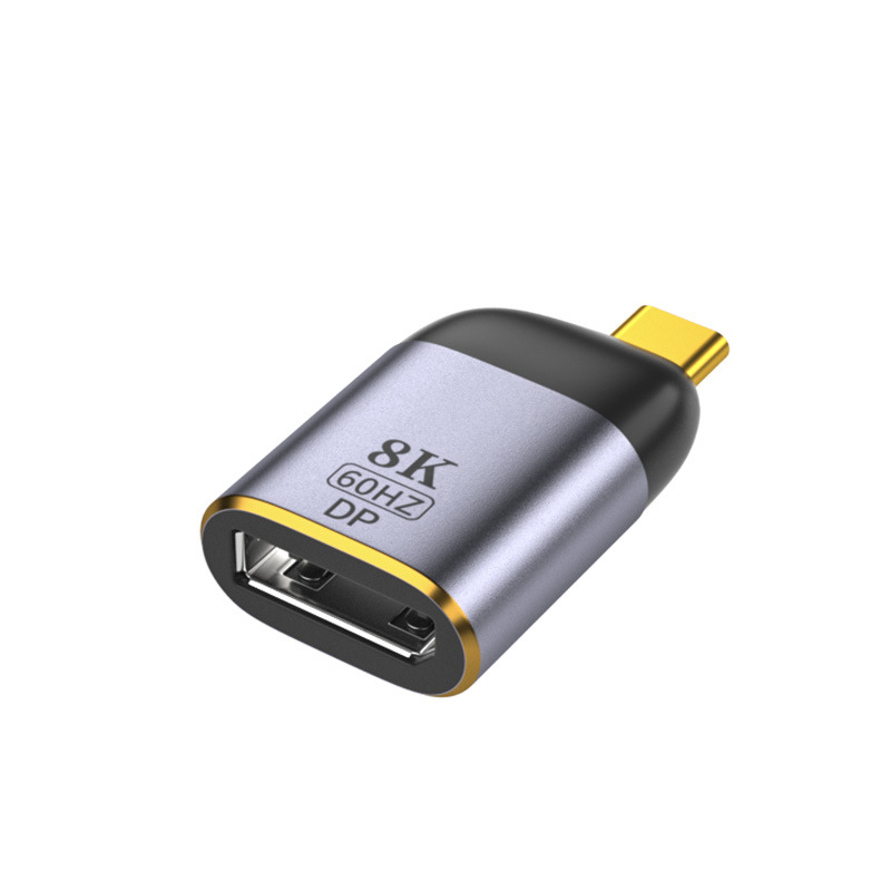 DP/mDP转TYPE-C转换器 双向投屏8K60HZ高清同屏转接头 DP转换头
